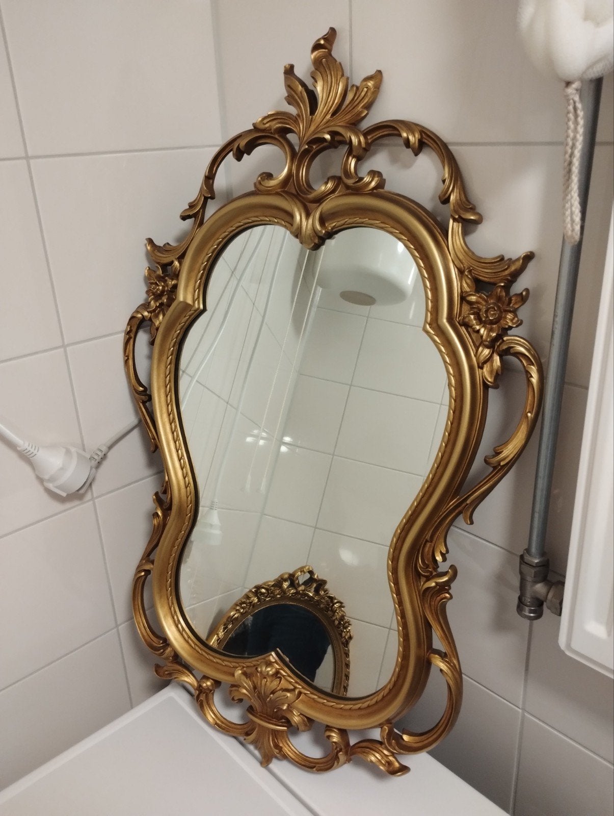 Vintage jaren zestig regency stijl Syroco spiegel, Antiek en Kunst, Antiek | Spiegels, Ophalen
