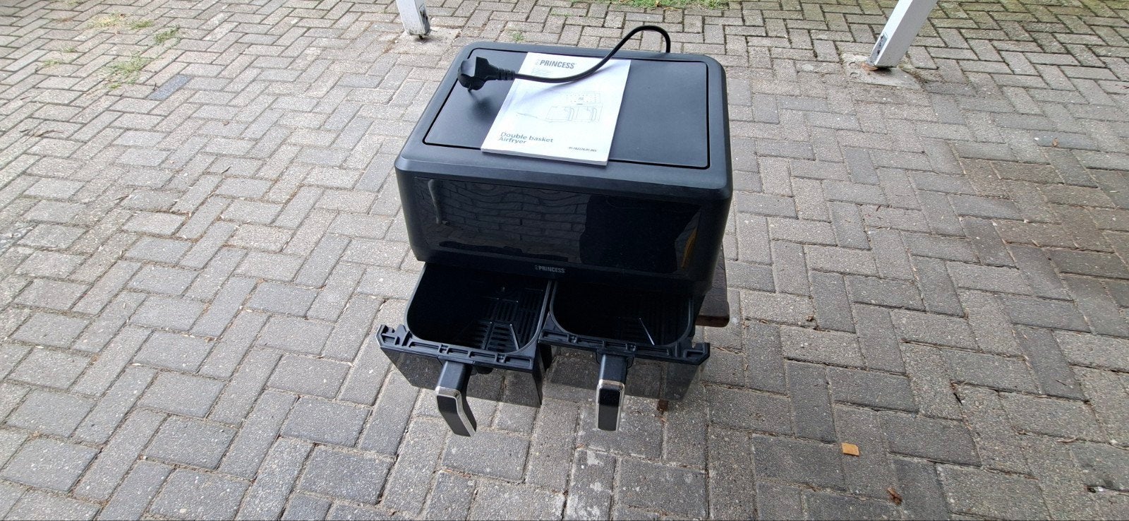 Princess XXL airfryer met dubbele mand - 11 L, Ophalen, Zo goed als nieuw, Airfryer XXL, 1000 t/m 1499 gram