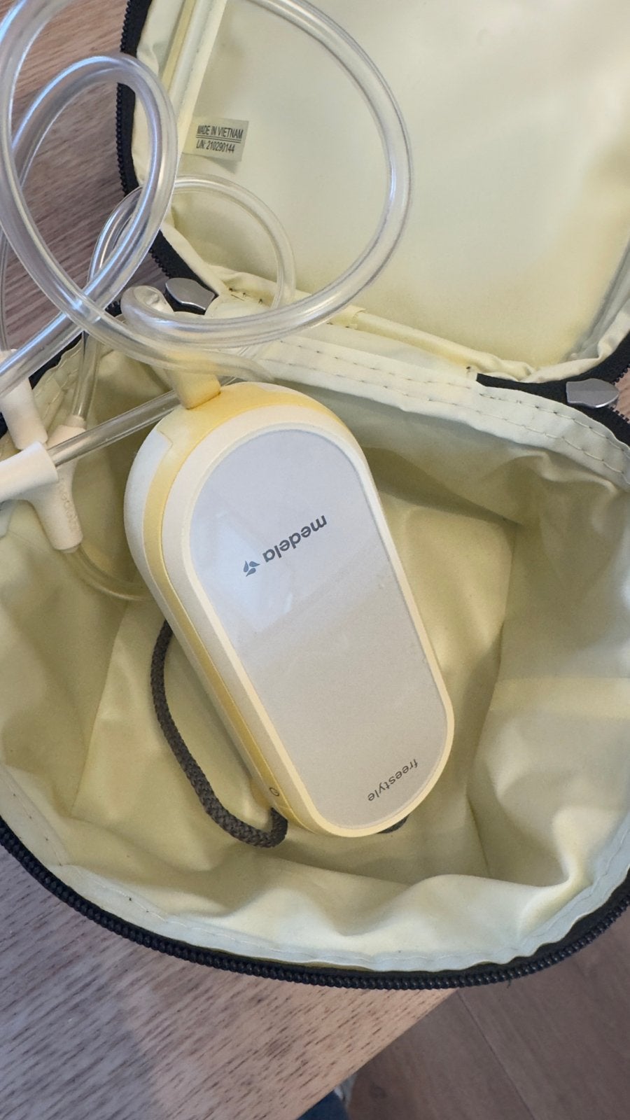 Medela Freestyle elektrische borstkolf (motor, slang, tas), Ophalen, Gebruikt