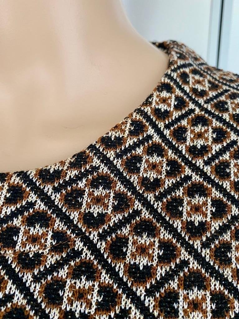 H103 Nieuw: Compagnia Italiana maat 36=S Set: jurk+vest, Kleding | Dames, Bruin, Nieuw, Compagnia Italiana, Ophalen of Verzenden
