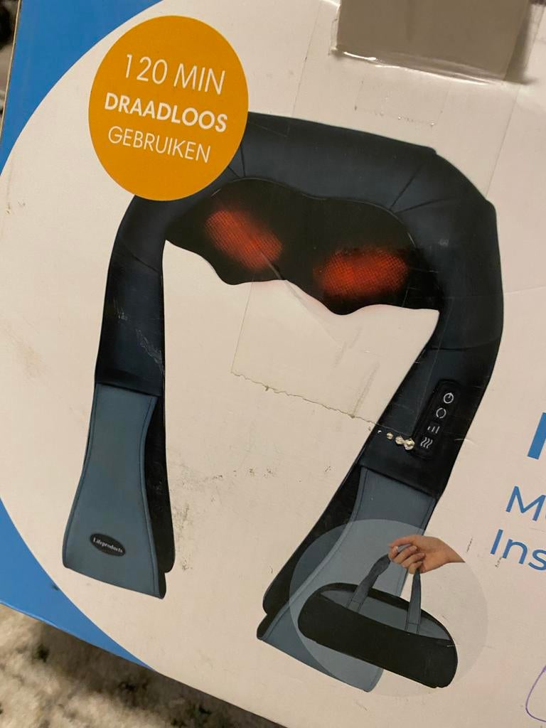 Lifeproducts Draadloos Massageapparaat met Warmtefunctie, Ophalen of Verzenden, Zo goed als nieuw, Apparaat
