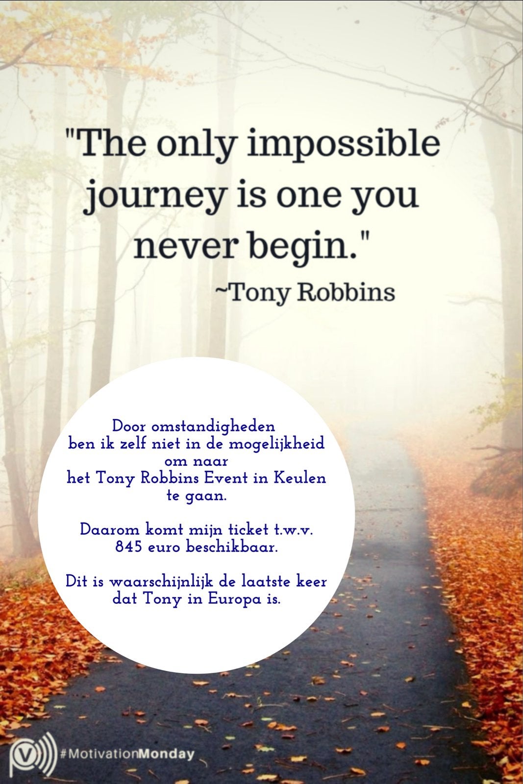 Ticket Tony Robbins Unleash the power Within SILVER, Tickets en Kaartjes, Eén persoon