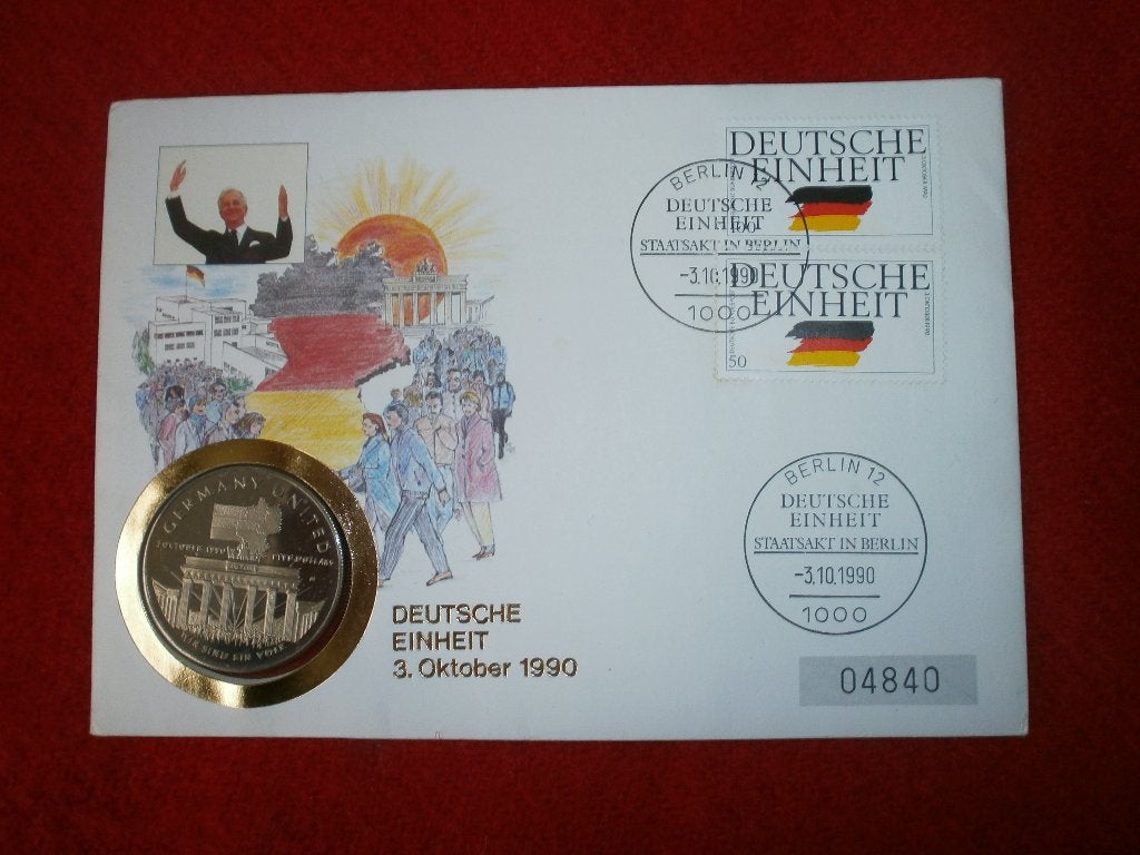 Numisbrief Marshall Islands 5 Dollars 1990, Postzegels en Munten, Ophalen of Verzenden, Noord-Amerika