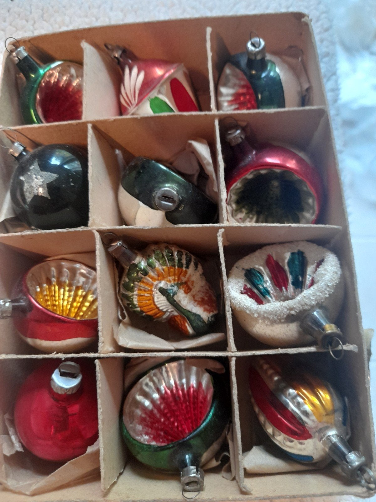 oude kerstballen feathertree, Ophalen of Verzenden