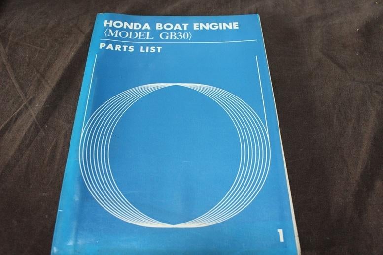 Honda GB30 1964 parts list boat engine, Ophalen of Verzenden, Honda