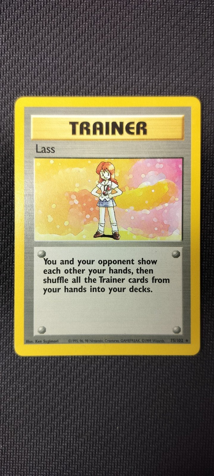 1999 base set Lass, Ophalen of Verzenden, Zo goed als nieuw, Losse kaart