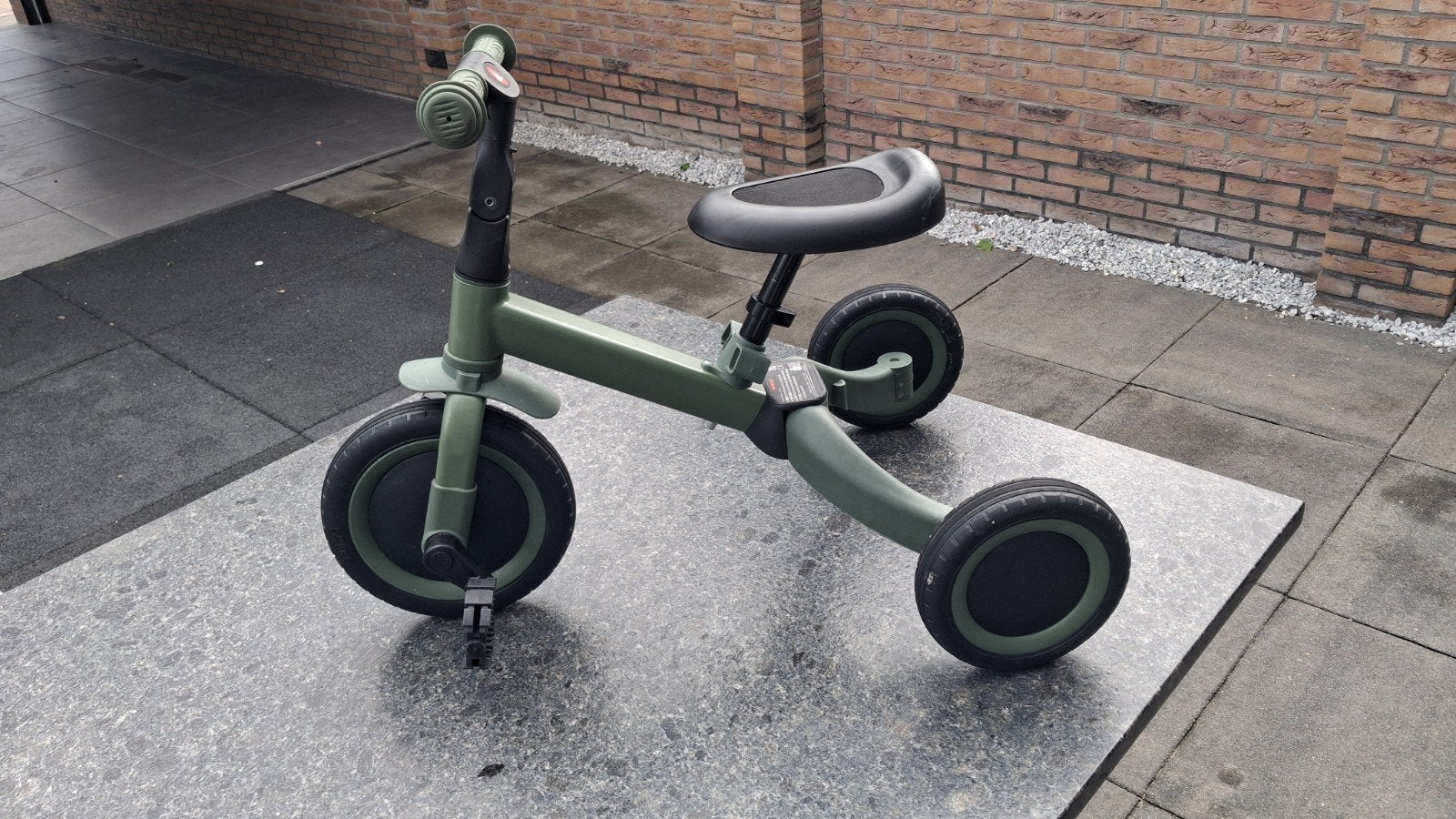Topmark 4-in-1 Loopfiets en Driewieler - Groen, Fietsen en Brommers, Ophalen, Zo goed als nieuw, Topmark, Verstelbare zitting