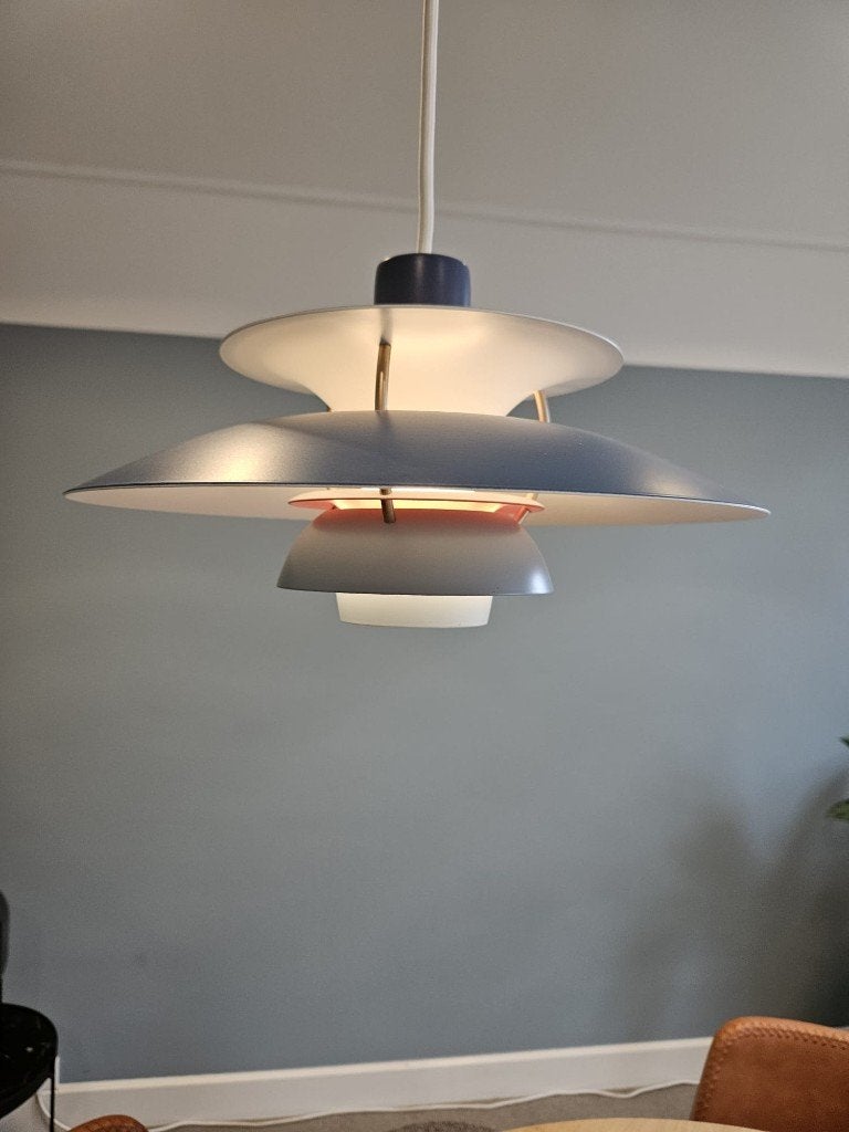 Deense hanglamp PH5 mini E14 Hues of Blue Louis Poulsen, Ophalen, Zo goed als nieuw, E14 (klein)