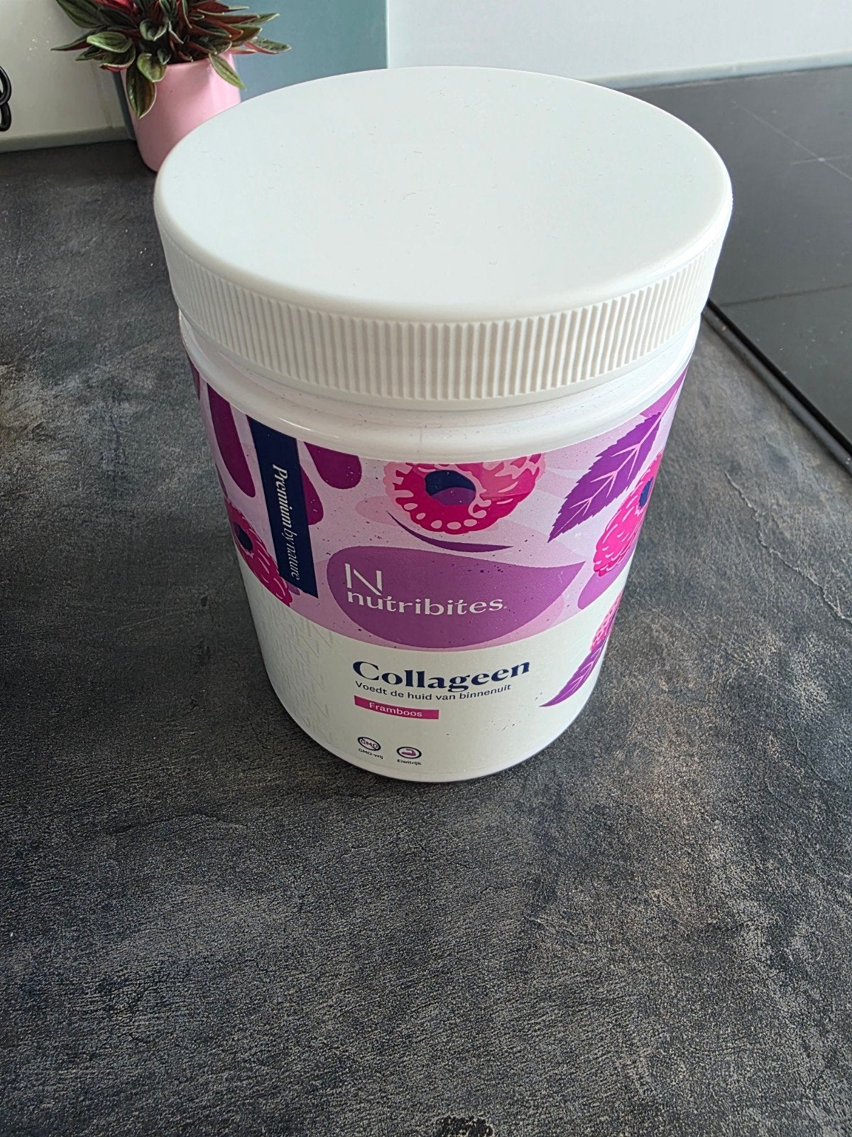 Nutribites Collageen Framboos Poeder 360g - Nieuw, Ophalen of Verzenden