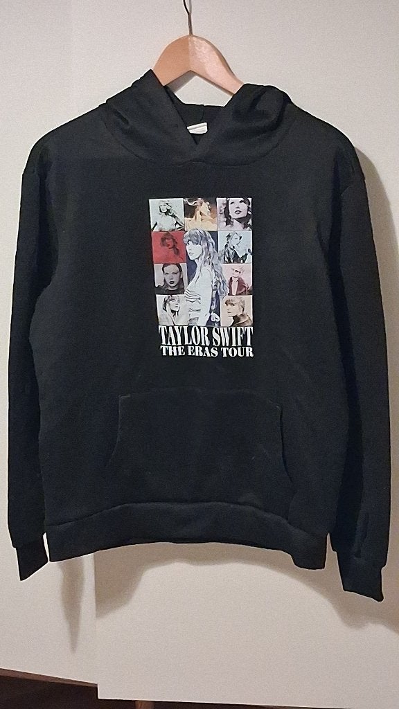 Hoodie Taylor Swift, Ophalen of Verzenden, Gedragen, Maat 38/40 (M), Zwart