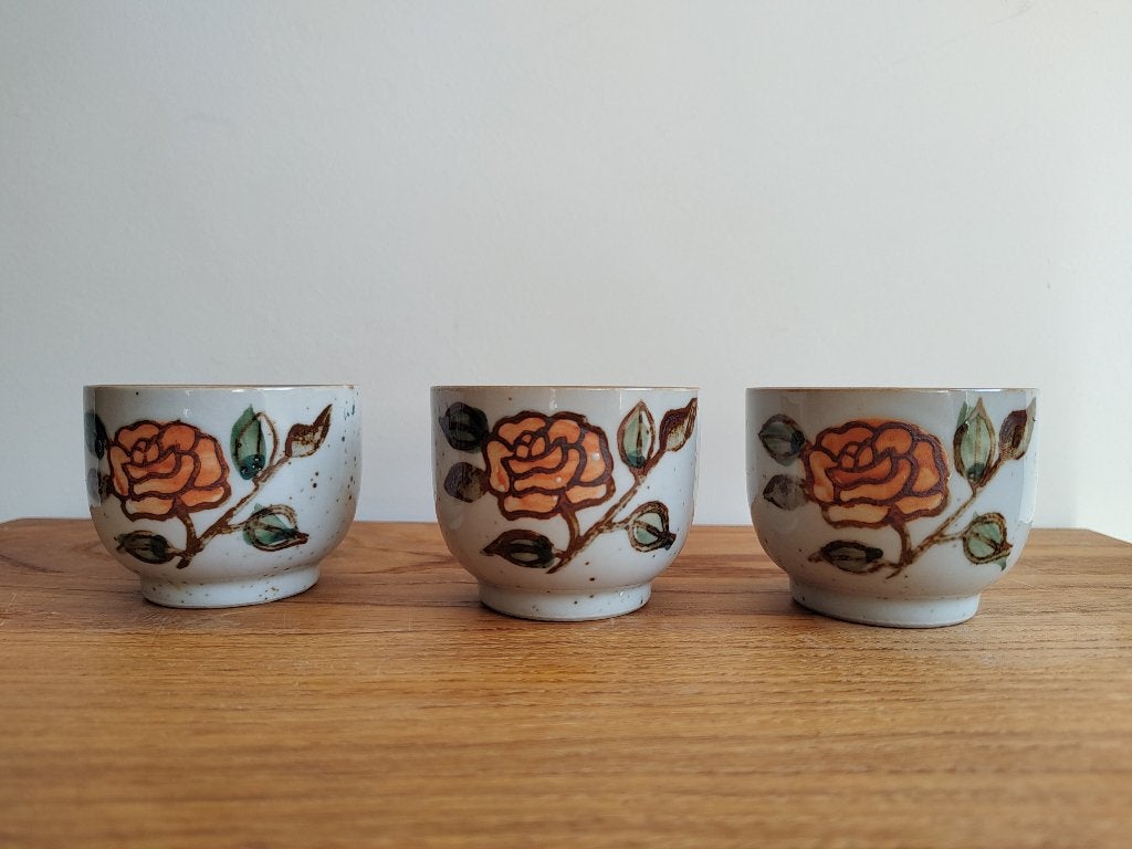 Vintage Japanse theekopjes, set van 3, Ophalen of Verzenden