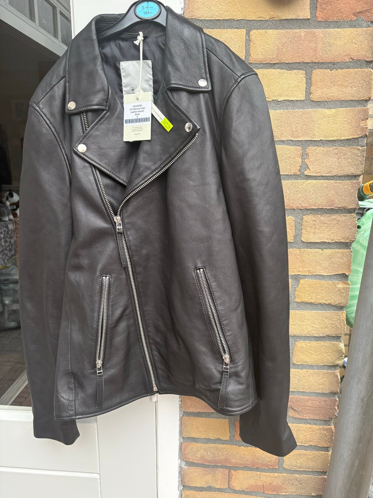 Goosecraft GC Mercury biker leren jas zwart maat S, Ophalen of Verzenden, Nieuw, Maat 46 (S) of kleiner, Zwart