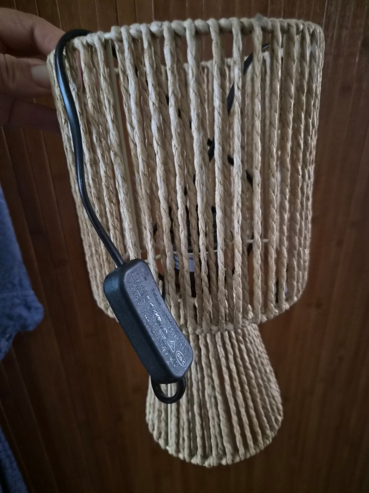 Sfeervol touw lampje met E27 fitting, Met schakelaar, Bohemian, Overige merken, Gebruikt