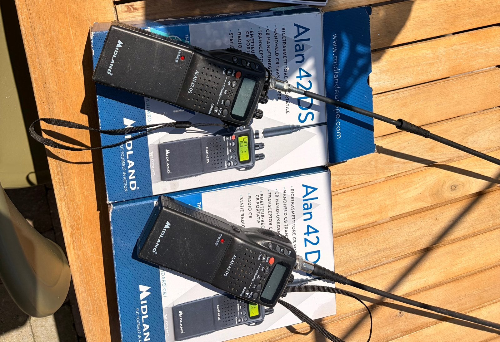 2 STUKS Midland Alan 42 DS portofoons, Ophalen, Zo goed als nieuw