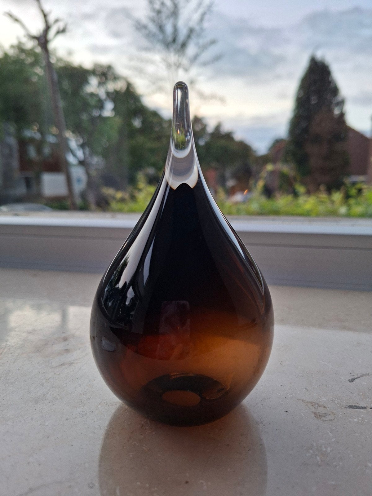 Urn druppel mini kristalglas, Ophalen of Verzenden