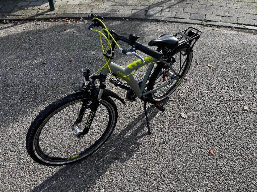 Foto 3 van Jongensfiets Batavus Snake 24 inch  Grijs/Groen