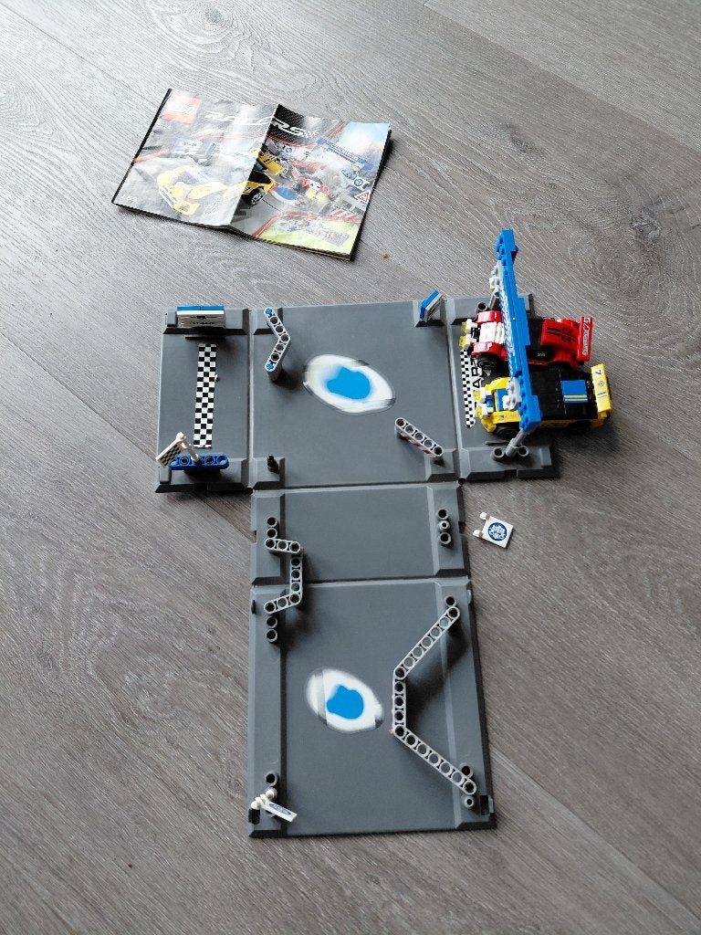 LEGO Racers Ice Rally - 8124, Inclusief instructies, Gebruikt, Lego, Ophalen of Verzenden
