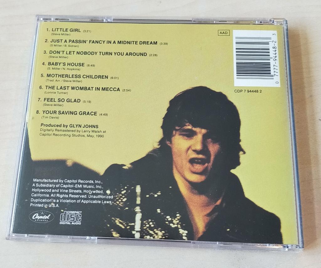 The Steve Miller Band - Your Saving Grace CD 1969/1990 USA, Cd's en Dvd's, Ophalen of Verzenden, Zo goed als nieuw, Poprock