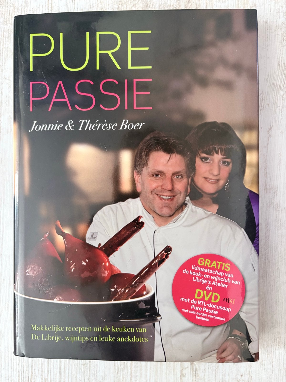 Pure Passie - Jonnie & Thérèse Boer Kookboek + DVD, Ophalen of Verzenden, Zo goed als nieuw