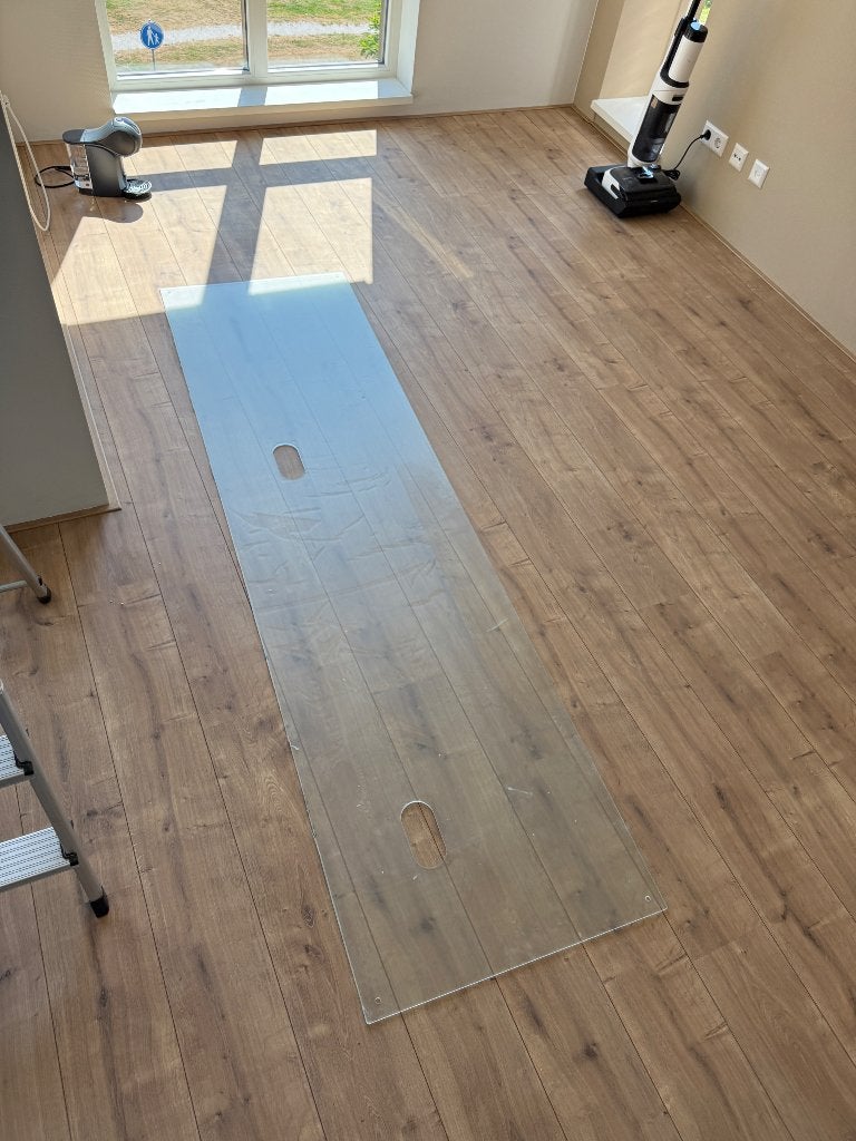 Glasplaat, Ophalen, Meerkleurig, Zo goed als nieuw, 200 cm of meer