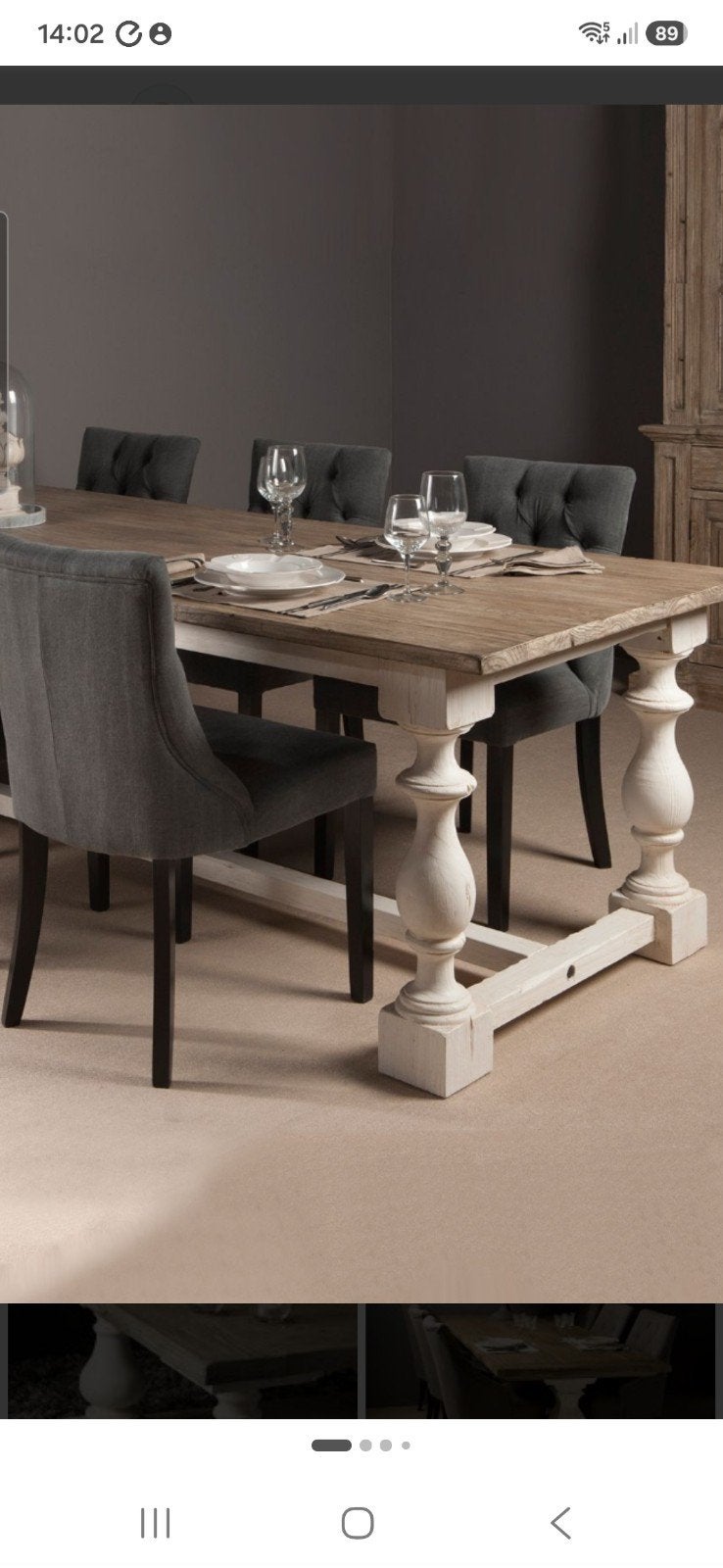Monza Eettafel 220x90 cm - Robuust en Stijlvol, Ophalen, Gebruikt, Landelijk, Rustiek, 200 cm of meer