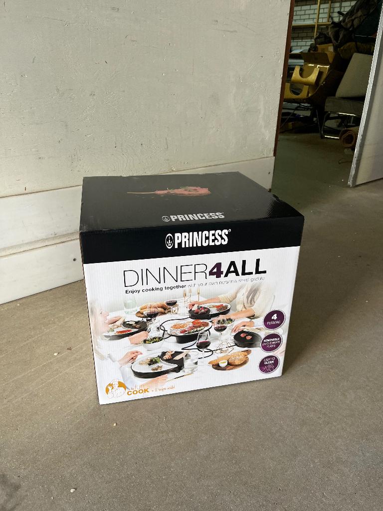 Pricess Dinner4All - 4 personen - Gourmetstel, Witgoed en Apparatuur, Gourmetstellen, Ophalen of Verzenden, Nieuw, 4 t/m 7 personen