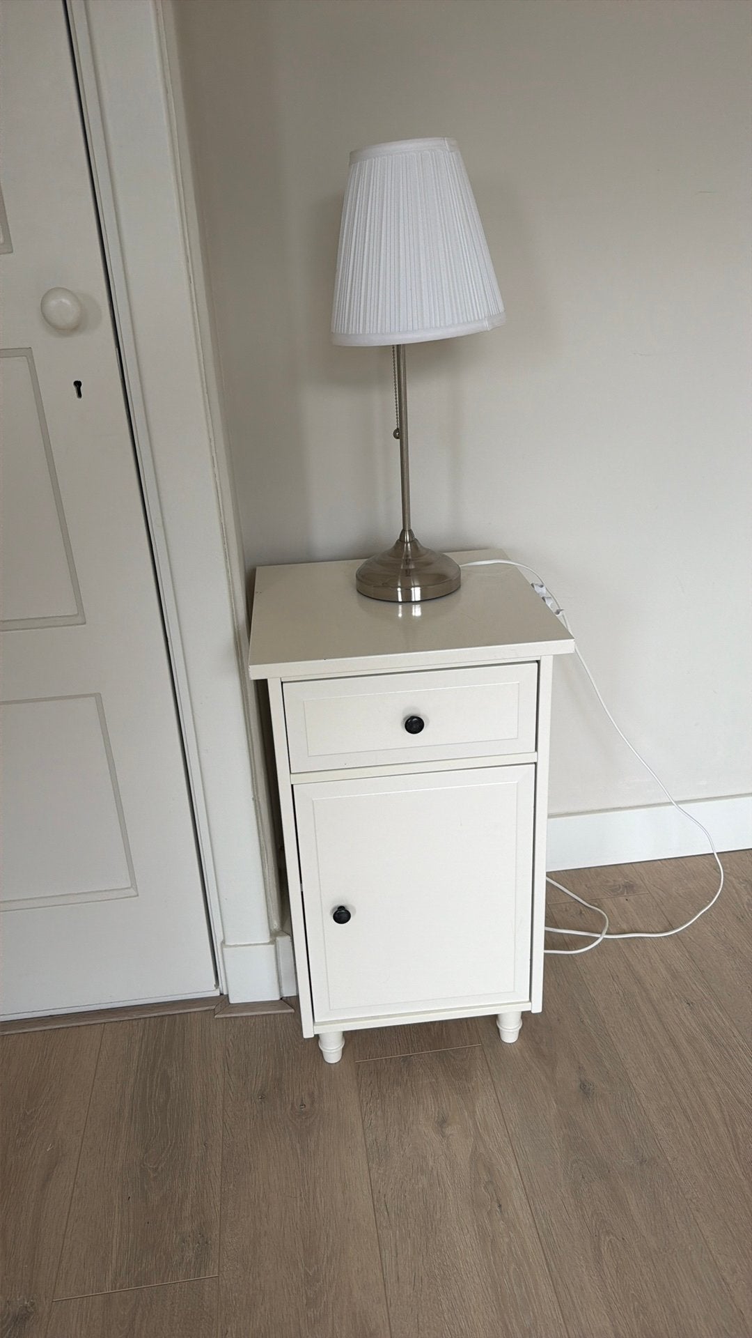 Nachtkastje met lade en kastje, Huis en Inrichting, Slaapkamer | Nachtkastjes, Ophalen, Gebruikt, Minder dan 45 cm, 55 tot 70 cm