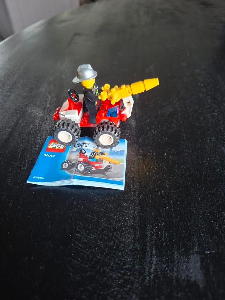 Lego 30010 City brandweer quad met brandweerman, Ophalen of Verzenden, Zo goed als nieuw, Lego