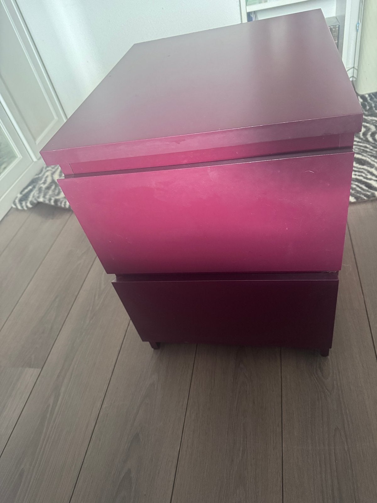 Ikea malm nachtkastje 1, Ophalen, Zo goed als nieuw, Minder dan 45 cm, Minder dan 55 cm