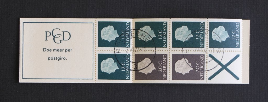 NVPH PB 7b Postzegelboekje gestempeld, Verzenden, Na 1940, Gestempeld