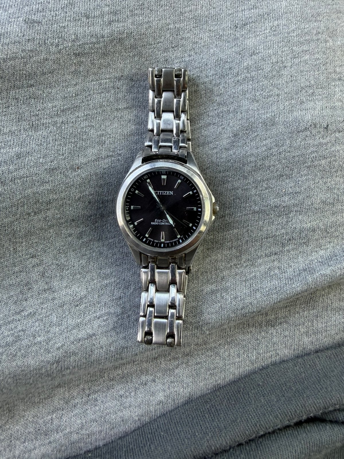 Citizen Eco-Drive Radio Controlled ES4020-53E) - Saffierglas, Overige merken, Staal, Polshorloge, Ophalen of Verzenden