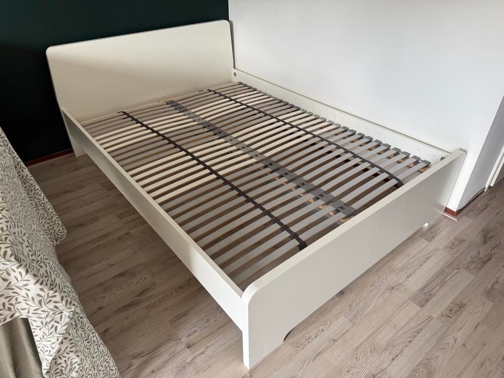 Bed gratis af te halen, Huis en Inrichting, Wit, Tweepersoons, Zo goed als nieuw, 200 cm