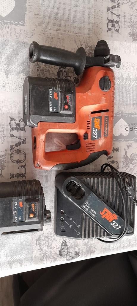 Spit 327 Boorhamer met Accu en Lader, Boor- en/of Breekhamer, Ophalen of Verzenden, Klopboormechanisme, Gebruikt
