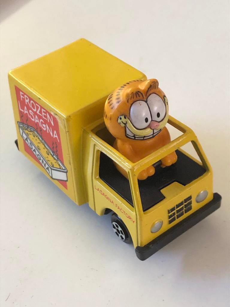 Ertl Garfield in Lasagna Factory Truck - Vintage Speelgoed, Ophalen of Verzenden, Gebruikt
