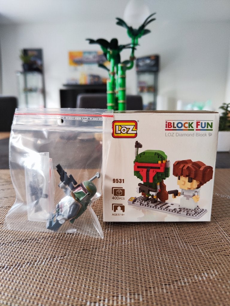 LOZ Nanoblocks 9531 Star Wars Boba Fett and Leia, Kinderen en Baby's, Speelgoed | Bouwstenen, Ophalen of Verzenden, Zo goed als nieuw