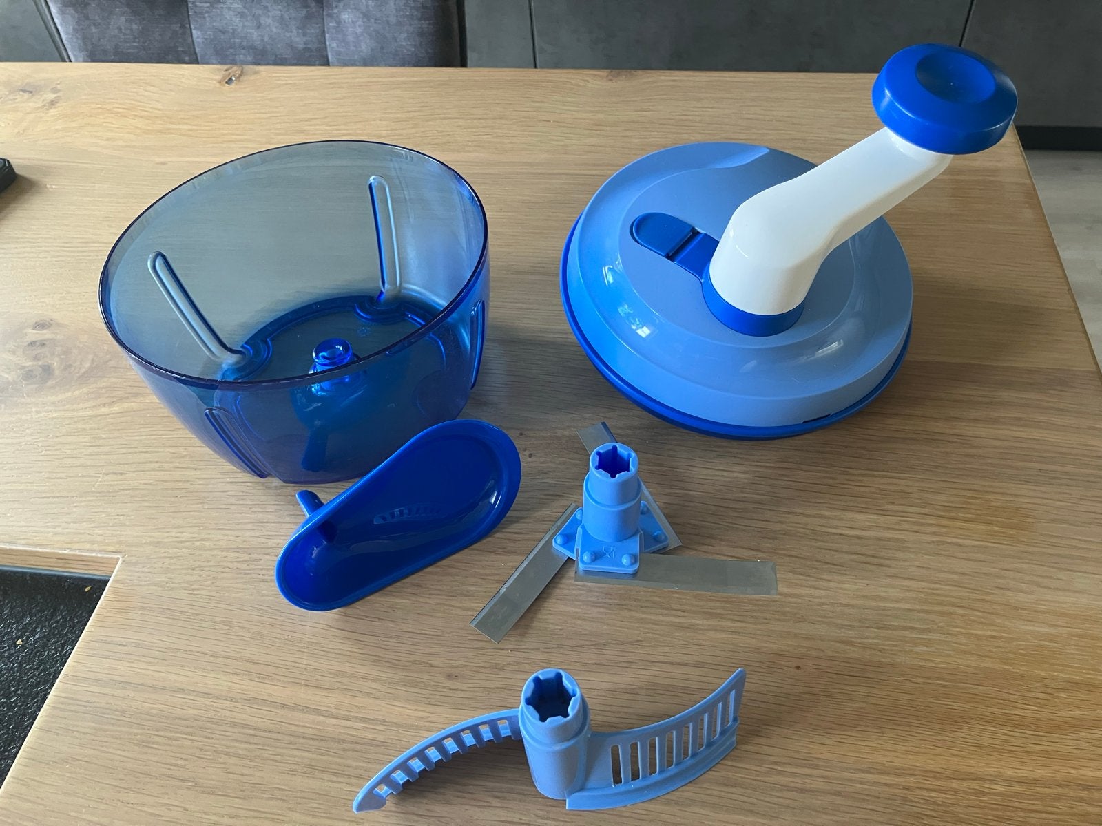 Tupperware Quik Chef 3 (Blauw), Blauw, Overige typen, Ophalen of Verzenden, Zo goed als nieuw