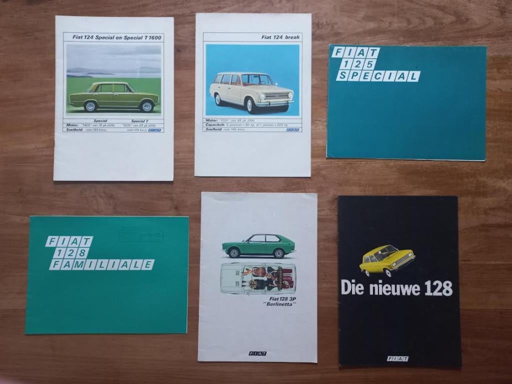 FIAT 124  -  125  - 128    1972-1976, Boeken, Auto's | Folders en Tijdschriften, Zo goed als nieuw, Overige merken, Ophalen of Verzenden