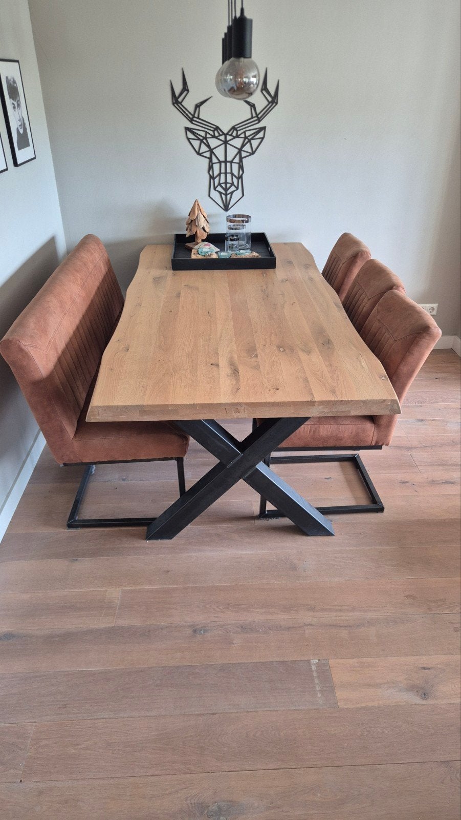 eettafel met stoelen en bank, Huis en Inrichting, Banken | Sofa's en Chaises Longues, Ophalen, 75 tot 100 cm