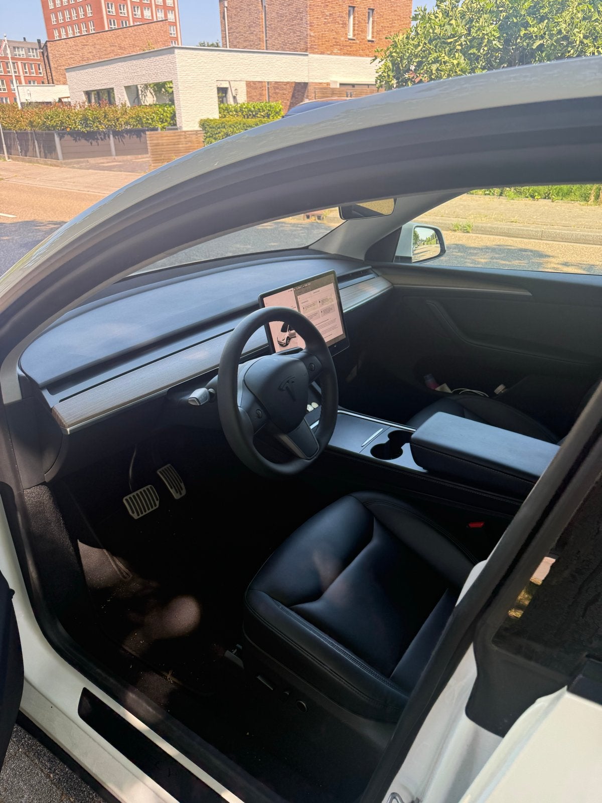 Tesla Model Y 2023 Wit, Auto's, Tesla, Particulier, Model Y, Elektrisch, SUV of Terreinwagen, Automaat, Origineel Nederlands, Wit