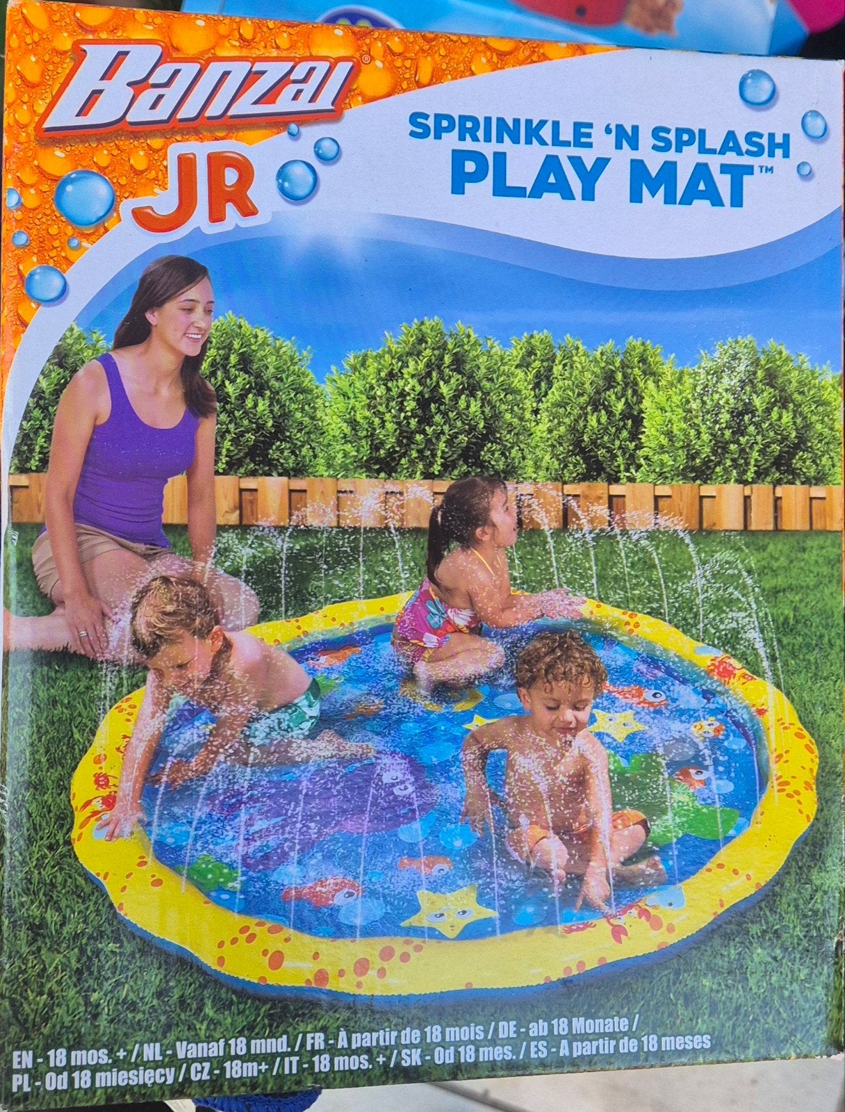 Banzai JR Sprinkle 'N Splash Play Mat - Waterspeelmat, Kinderen en Baby's, Ophalen, Zo goed als nieuw