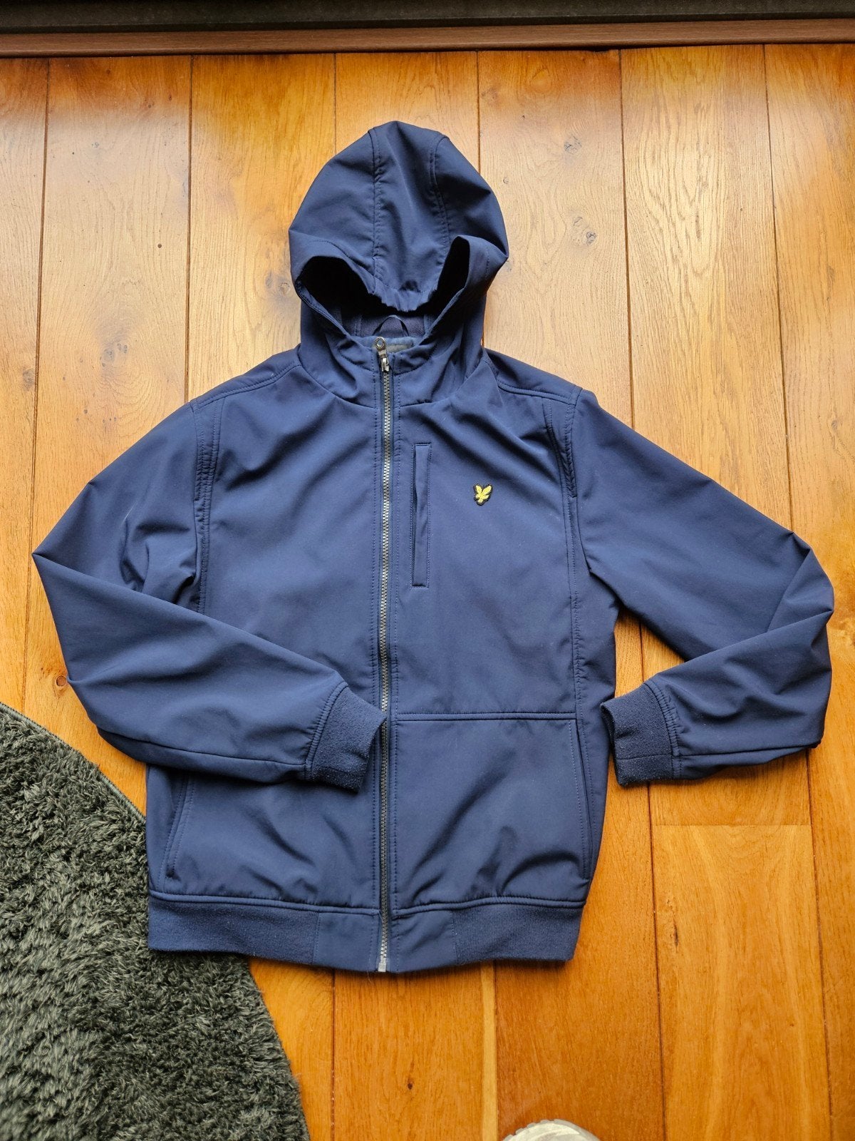 Lyle & Scott zomerjas 15-16 jaar. Donkerblauw., Kinderen en Baby's, Kinderkleding | Maat 170, Ophalen, Lyle & Scott, Zo goed als nieuw