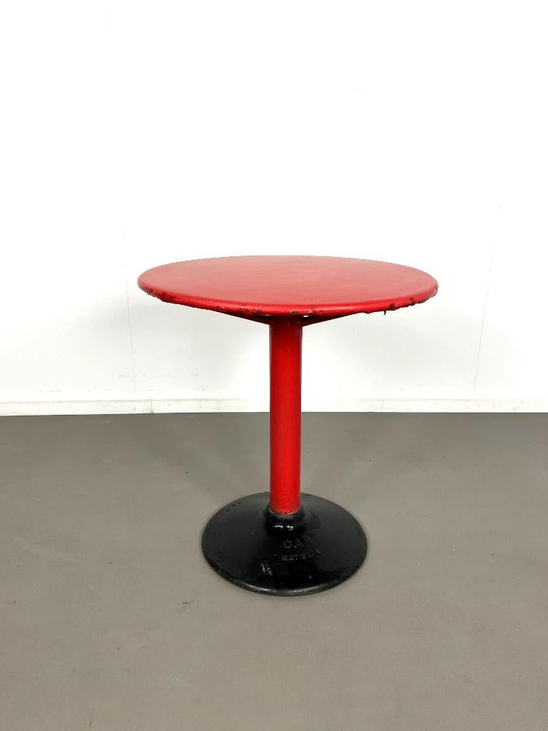 vintage terras tafeltje van CAR Katwijk jaren 50, Huis en Inrichting, Tafels | Bijzettafels, Gebruikt, Rechthoekig, 60 cm of meer