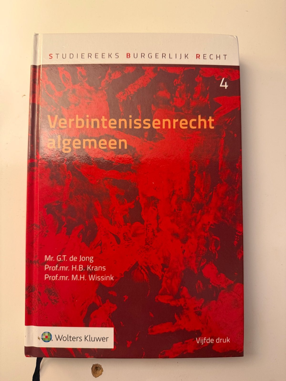 Verbintenissenrecht algemeen - De Jong, Boeken, Ophalen of Verzenden, Gamma, Zo goed als nieuw, WO