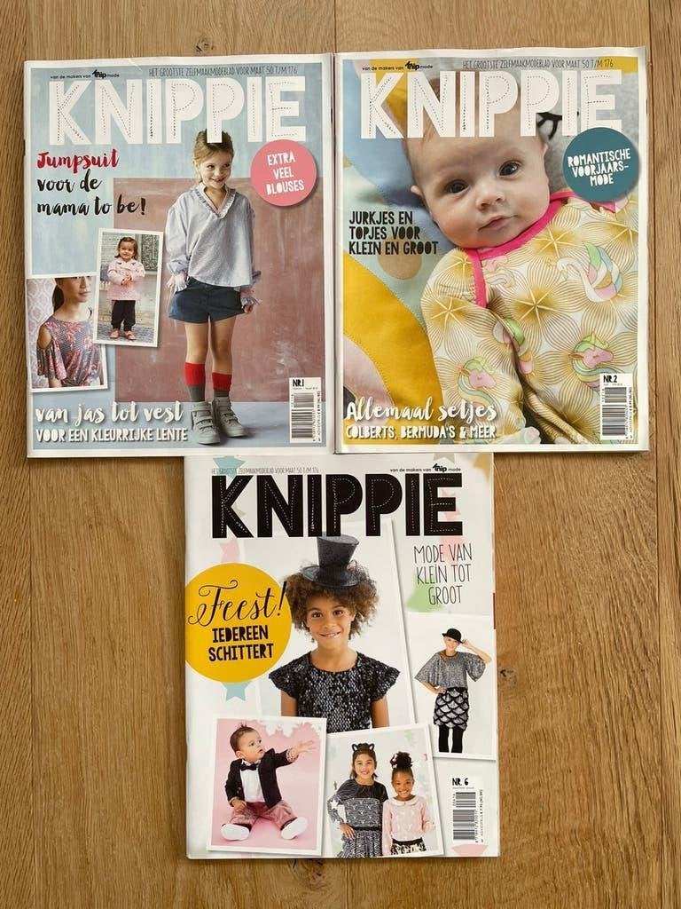 3x Knippie nr 1 + 2 2018  + nr 6 2012/2013 | mode naaien, Ophalen of Verzenden, Kind, Overige merken
