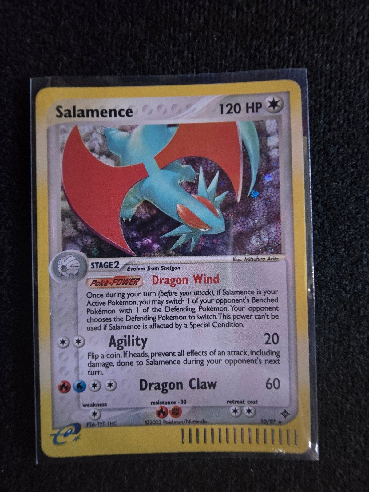 Salamence 10/97, Ophalen of Verzenden, Zo goed als nieuw, Losse kaart, Foil