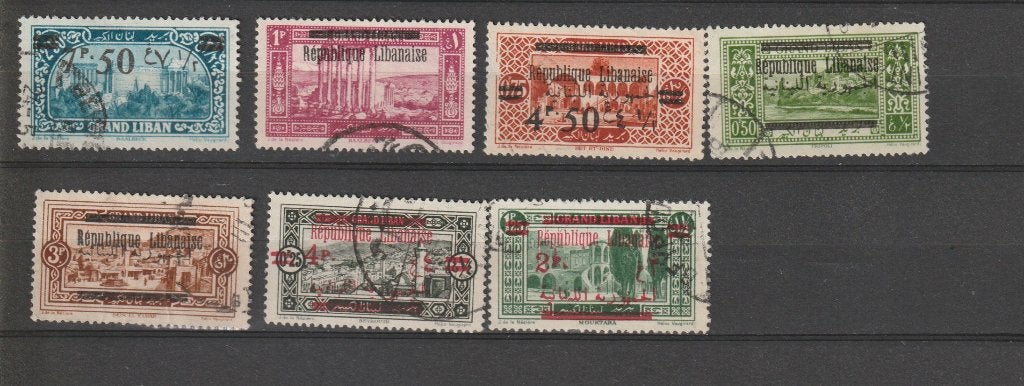 TSS Kavel 430106 Libanon gest div met opdruk, Ophalen, Gestempeld, Midden-Oosten