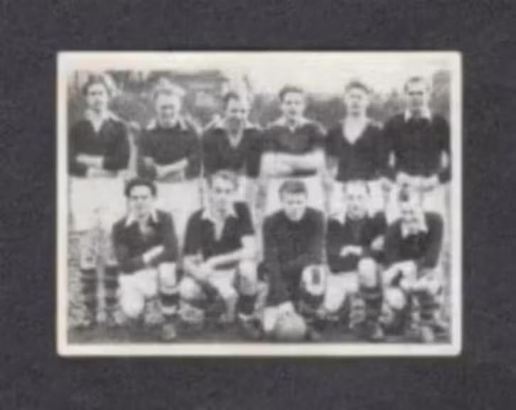 Voetbalplaatje Borne 1951-1952., Ophalen of Verzenden, Zo goed als nieuw