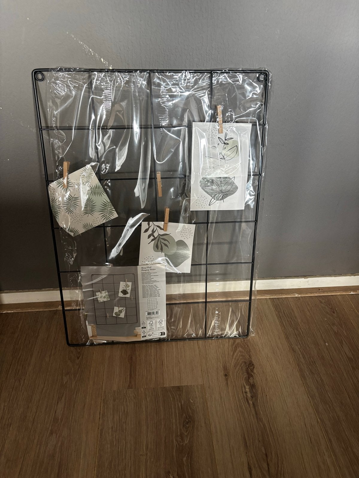 Nieuw! Metalen Wandrek voor Foto's/Decoratie, Ophalen, Metaal, Zwart, Met ophangsysteem