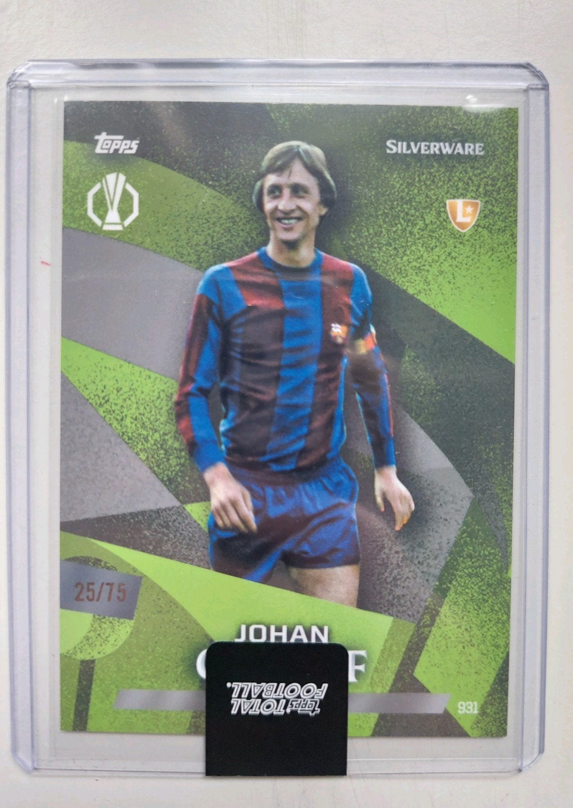 Johan Cruyff  25/75 Topps Total Football, Ophalen of Verzenden