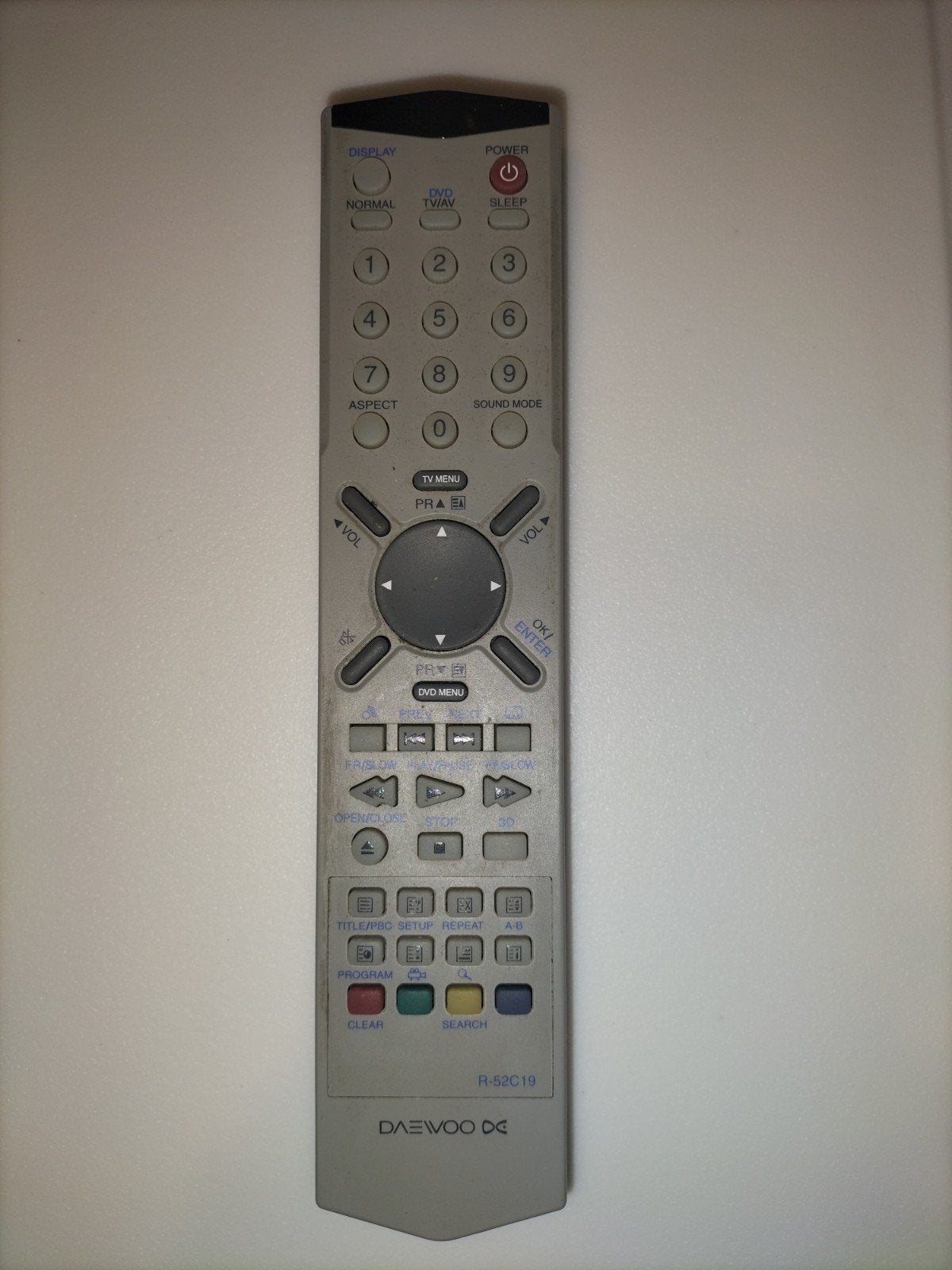 Originele Daewoo Afstandsbediening R-52C19 voor TV/DVD, Ophalen of Verzenden